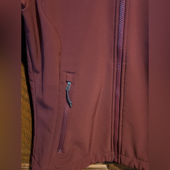 The North Face Softshell Jacket Womens Small S TNF Apex Maroon Full Zip Size S - Picture 4 of 16